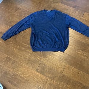 Tricots St Raphael silk and cotton v-neck large sweater! Great condition